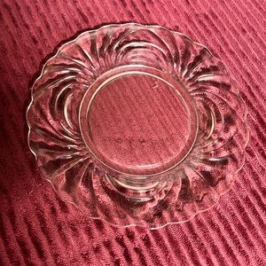 Vintage Clear Glass Cambridge Glass Co Plate